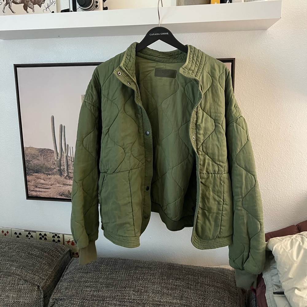 Blank NYC Green Quilted Jacket